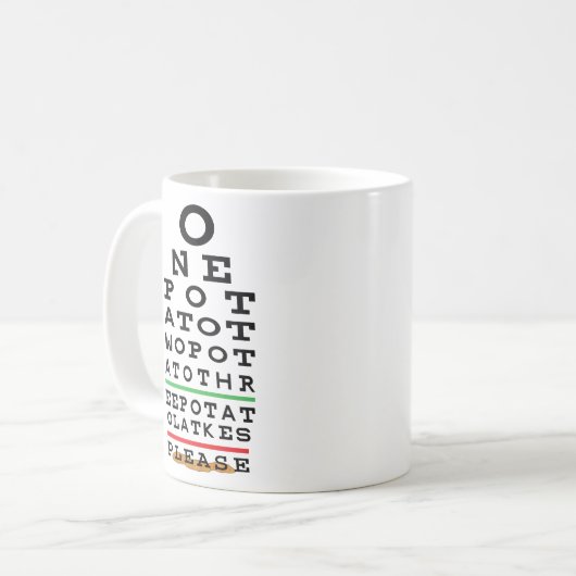 Hanukkah Mok "Happy Chanukah EST 139 BCE" (Voorkant links)