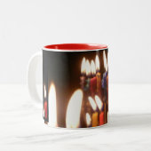 Hanukkah-mok Tweekleurige Koffiemok (Voorkant links)