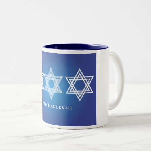 Hanukkah-Mok Tweekleurige Koffiemok (Voorkant rechts)