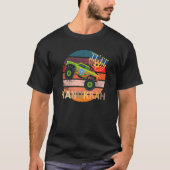 Hanukkah Monster Truck Dreidel Menorah  Retro Vint T-shirt (Voorkant)
