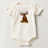 Hanukkah Moose Baby Shirt (Voorkant)