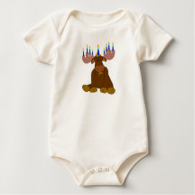 Hanukkah Moose Baby Shirt