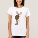 Hanukkah mose! t-shirt<br><div class="desc">Deze kleine cartoon-Majoe Menorah wil je een Moosed Happy Hanukkah toewensen.</div>