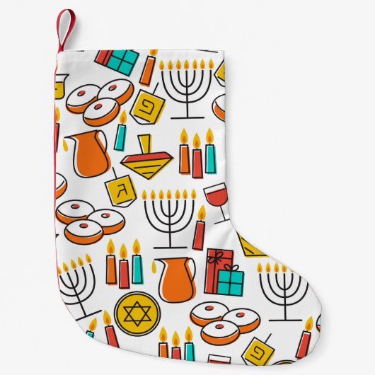 Hanukkah naadloos patroon. Jewish Holiday Hanukkah Kleine Kerstsok (Voorkant)