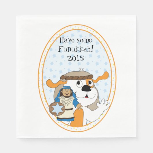Hanukkah Napkins Luncheon Standard Personaliseren Servet (Voorkant)