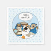 Hanukkah Napkins personaliseren Servetten (Voorkant)