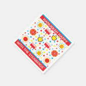 Hanukkah Napkins personalize COLORFUL 8 NIGHTS Servet (Hoek)