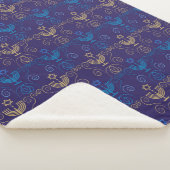 Hanukkah Night sierdecoratie voor Sherpa Deken (3/4)