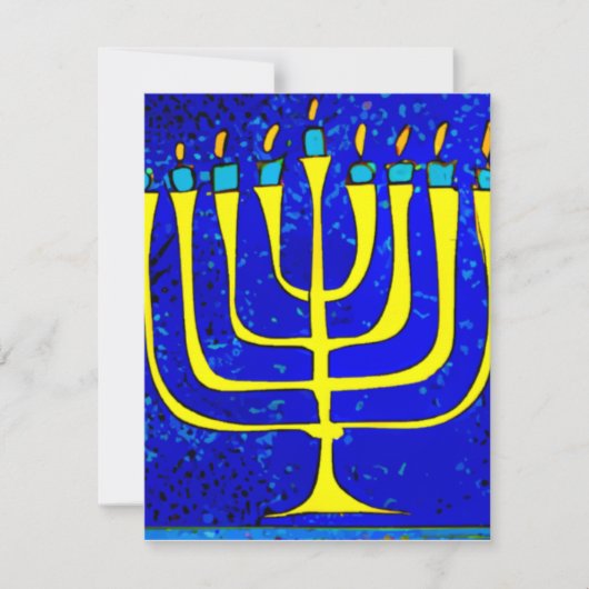 Hanukkah Notitiekaartje (Voorkant)