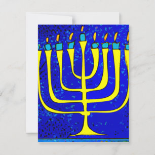 Hanukkah Notitiekaartje