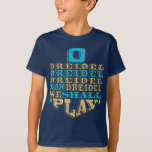 Hanukkah "O Dreidel Dreidel Dreidel" Kind T-Shirt<br><div class="desc">Hanukkah "O Dreidel Dreidel Now Dreidel I will Play" Kies uit verschillende kleuren, stijlen en formaten van het shirt voor dit ontwerp! Bedankt om te stoppen en te winkelen. Veel waardering! Happy Chanukah/Hanukkah! Stijl: Kinderen Hanes TAGLESS® T-ShirtWait totdat je dit tagless t-shirt op je nieren krijgt. Het zal zijn alledaagse...</div>