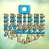 Hanukkah O Dreidel We zullen een raam spelen Raamsticker (Vel 3)