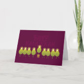 Hanukkah Olive Menorah | Wine Corporate Logo Kaart (Voorkant)