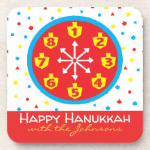 Hanukkah-Onderzetters 8 dagen en nacht