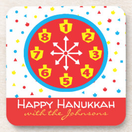Hanukkah-Onderzetters 8 dagen en nacht Bier Onderzetter