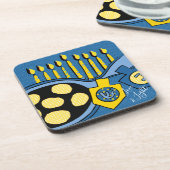 Hanukkah Onderzetters Potato Latkes (Linkerzijde)