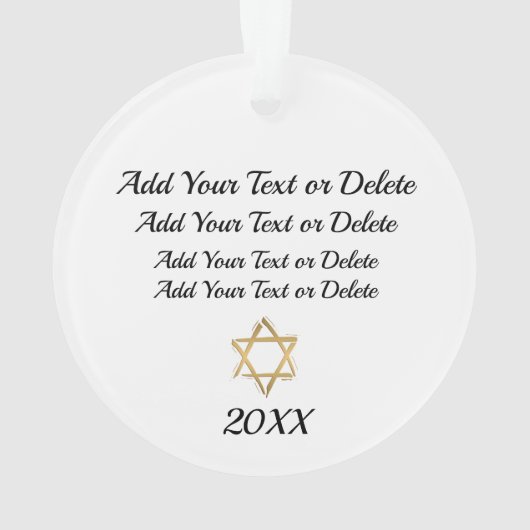 Hanukkah Ornament (achterkant)