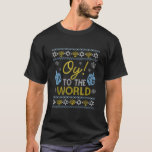 Hanukkah Oy to world Hanukkah Funny Jewish  T-shirt<br><div class="desc">challah bij ya boy, lelijke hanukkah, joodse hanukkah, chanukah, chanukiah, menorah, dreidel, challabrood, latkes, joodse kerstmannen, joodse jongens, joodse mannen, joodse vrouwen, joodse dolf, lelijke trui, lelijk sweatshirt, matzo ball, dek de halls matzo naughah, hanukkah, hanhanukkah, hanukkah ty , lelijke kerst , hanukkah naughty nice jewish , merry christmukkah ,...</div>