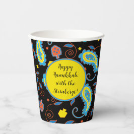 Hanukkah Paisley 230 gr. Papieren Bekers