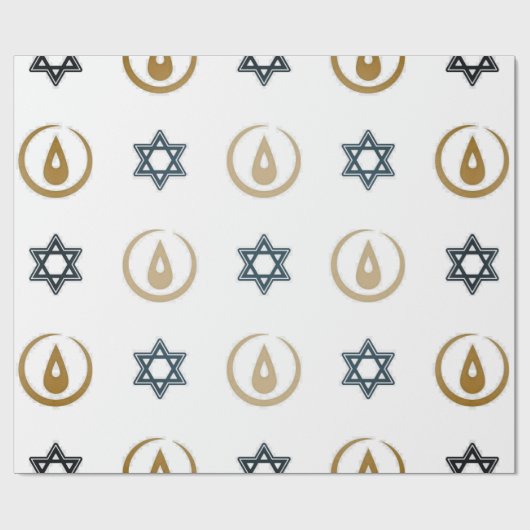 hanukkah pakpapier (Vlak)