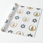 hanukkah pakpapier (Uitgerold)