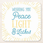 Hanukkah Paper Onderzetter (Voorkant)