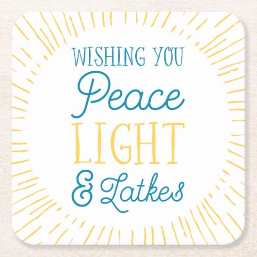 Hanukkah Paper Onderzetter (Voorkant)