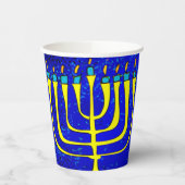 Hanukkah Papieren Bekers (Links)