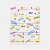 Hanukkah Party Fleece Deken/Klein (Voorkant)