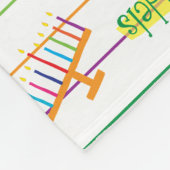 Hanukkah Party Fleece Deken/Klein Deken (Hoek)