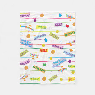 Hanukkah Party Fleece Deken/Klein Deken