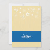 Hanukkah Party Invitations Retro Kaart (Achterkant)
