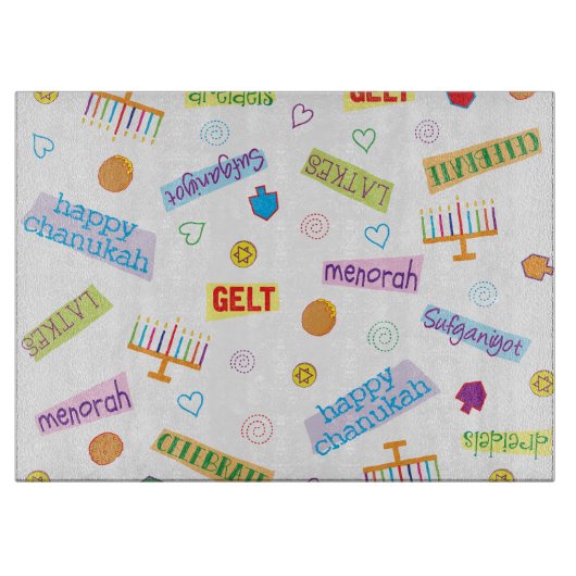 Hanukkah Party Snijplank (Voorkant)