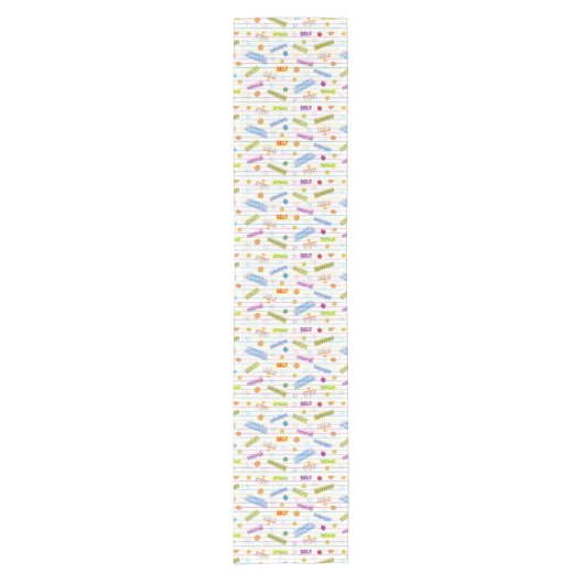 Hanukkah "Party Time" 14 x 72 Korte Tafelloper (Voorkant)