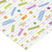 Hanukkah "Party Time" 14 x 72 Korte Tafelloper (Hoek)