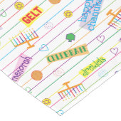 Hanukkah "Party Time" Lange Tafelloper (Hoek)