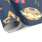 Hanukkah Pattern Hannukkah Jewish Gift Cute Summer Cadeaupapier (Rol Hoek)