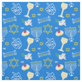 Hanukkah Pattern Stof (Swatch)