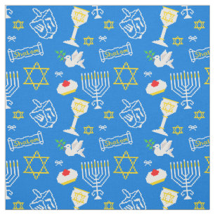Hanukkah Pattern Stof