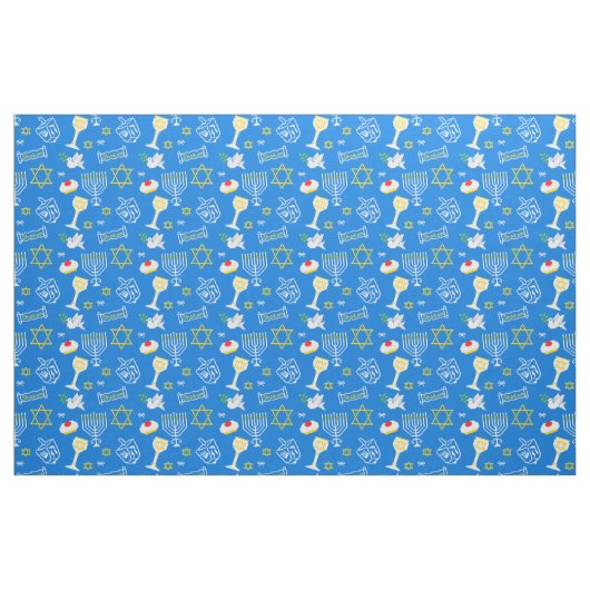 Hanukkah Pattern Stof (Fat Quarter)