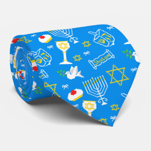 Hanukkah Pattern Stropdas