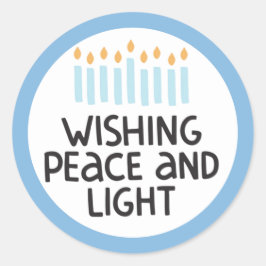 Hanukkah Peace and Light Sticker