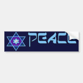 Hanukkah Peace Art Bumpersticker (Voorkant)
