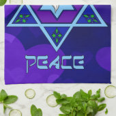 Hanukkah Peace Art Theedoek (Gevouwen)