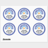 Hanukkah Peace Light Sticker (Vel)
