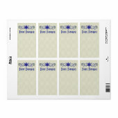 Hanukkah Peace Star Etiket (Full Sheet)