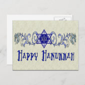 Hanukkah Peace Star Feestdagenkaart (Voorkant / Achterkant)