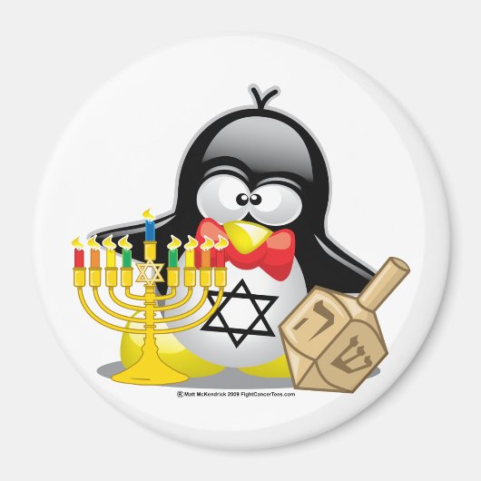 Hanukkah Penguin Magneet (Voorkant)