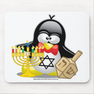 Hanukkah Penguin Muismat
