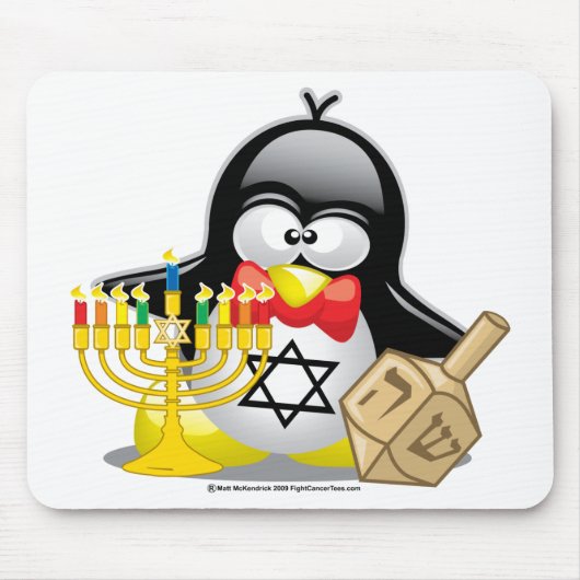 Hanukkah Penguin Muismat (Voorkant)